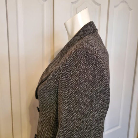 Louben Herringbone Double Breasted Blazer - Picture 6 of 13